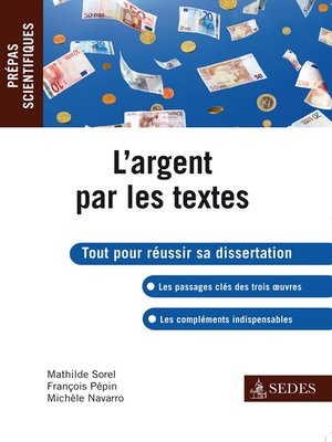 cover image of L'argent par les textes